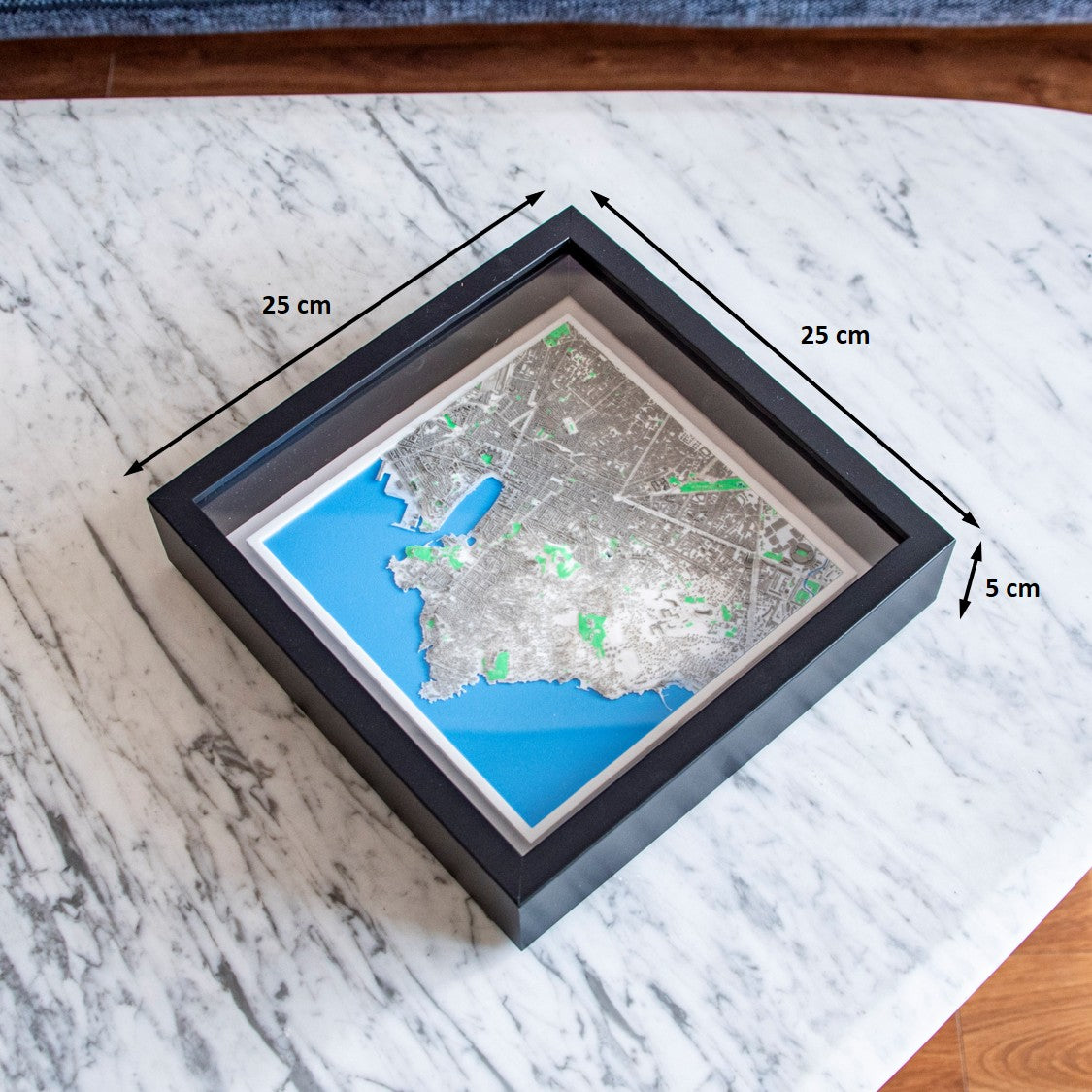 Carte 3D de Marseille