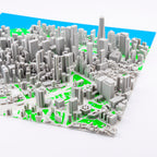 Carte 3D de New York - Lower Manhattan