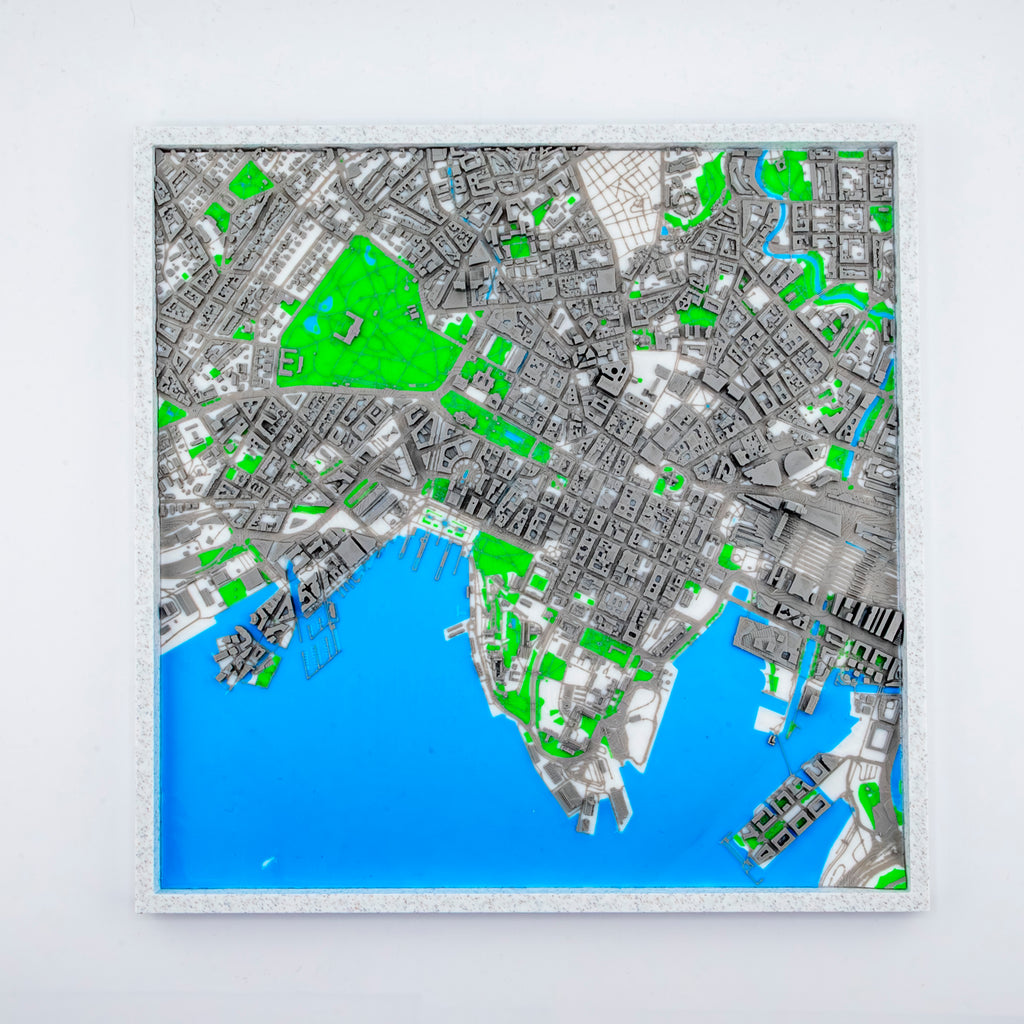 Carte 3D d'Oslo