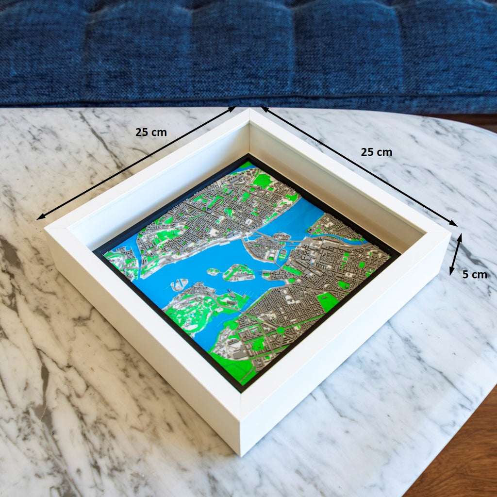 Carte 3D de Stockholm