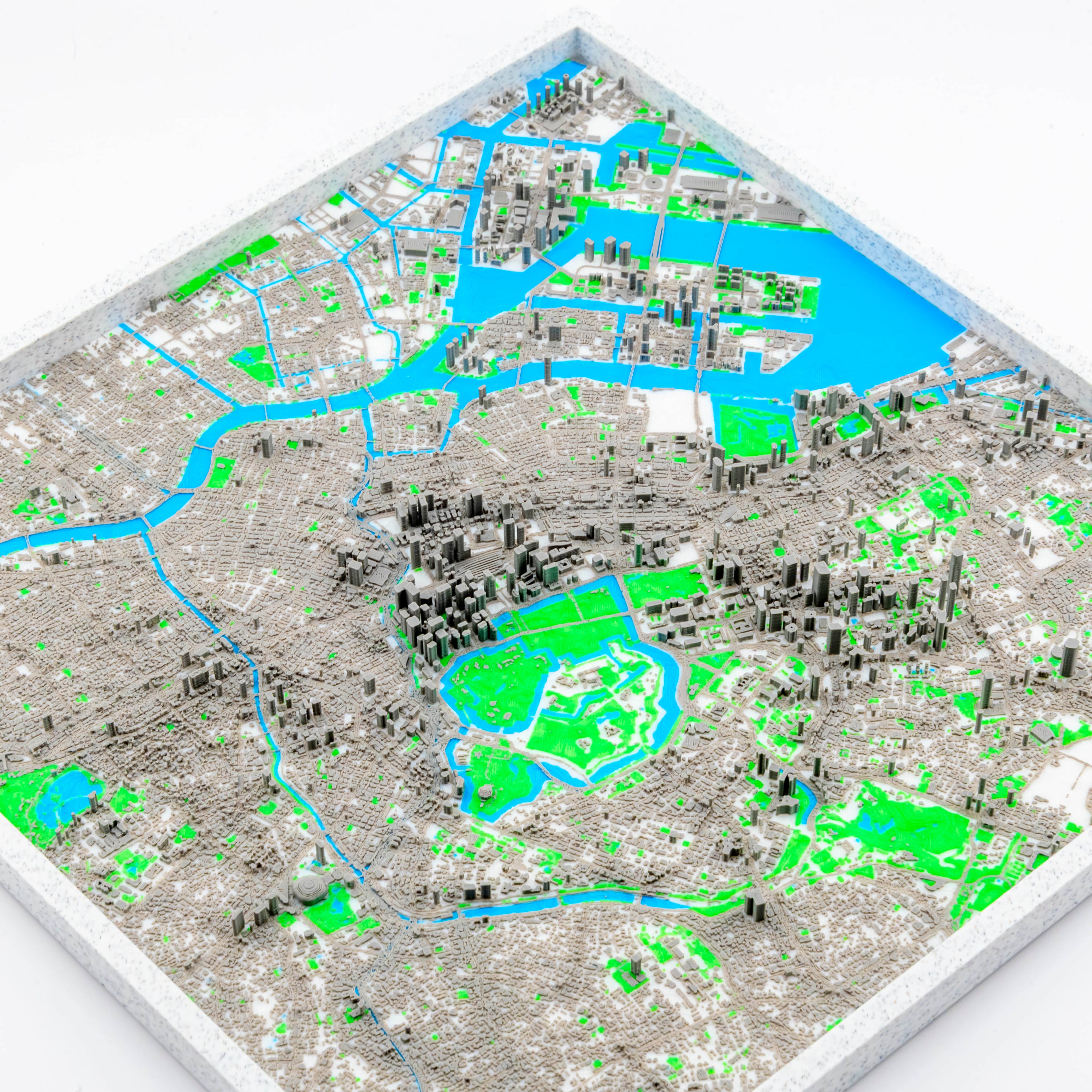Carte 3D de Tokyo