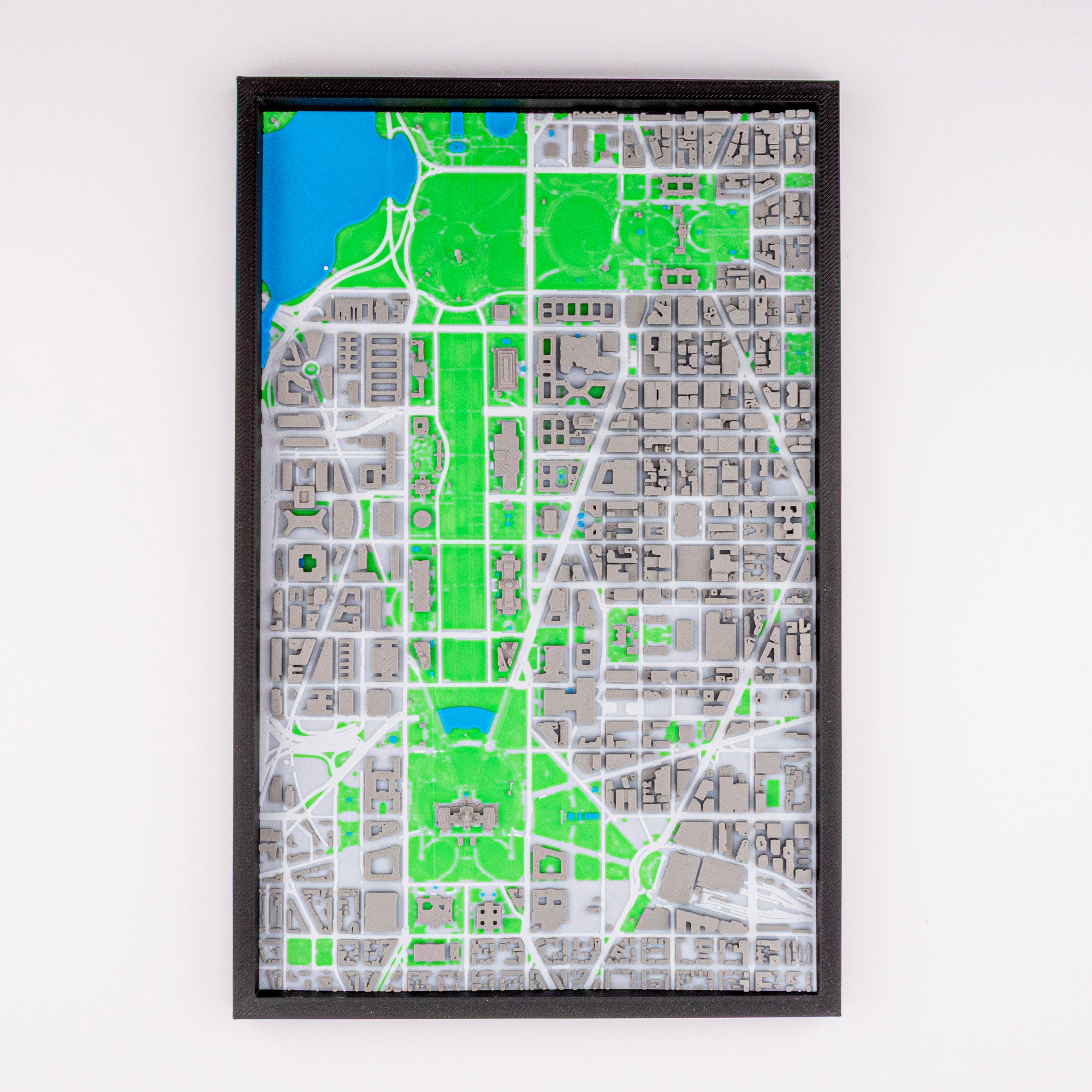 Carte 3D de Washington