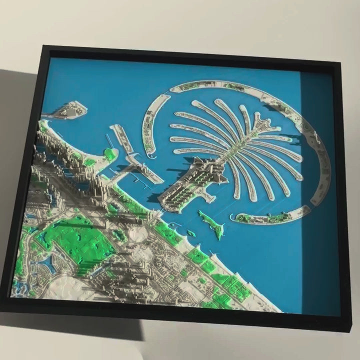 Dubai - Palm Jumeirah 3D Map