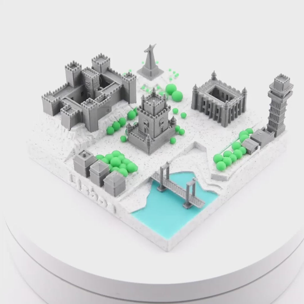 Mini ville 3D de Lisbonne